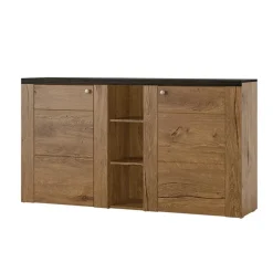 Credenza 155x85h cm 2 ante moderna quercia rovere grigio Paloma 2