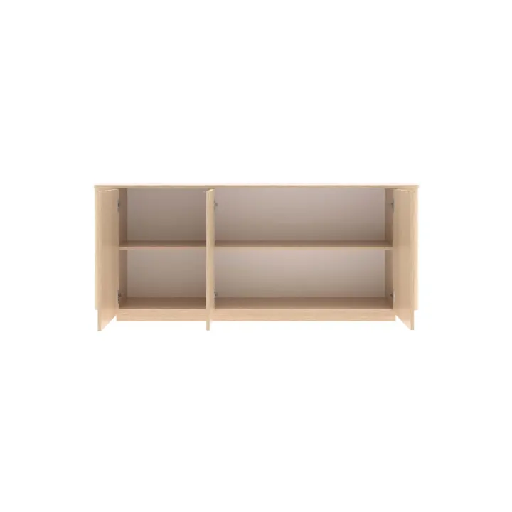 Credenza 180x76h cm 3 ante moderna rovere Alba