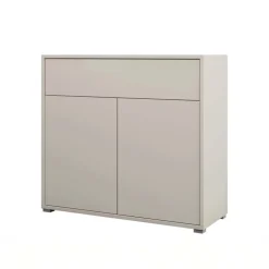 Credenza 100x93h cm 1 cassetto 2 ante moderna beige cashmere Eindhoven