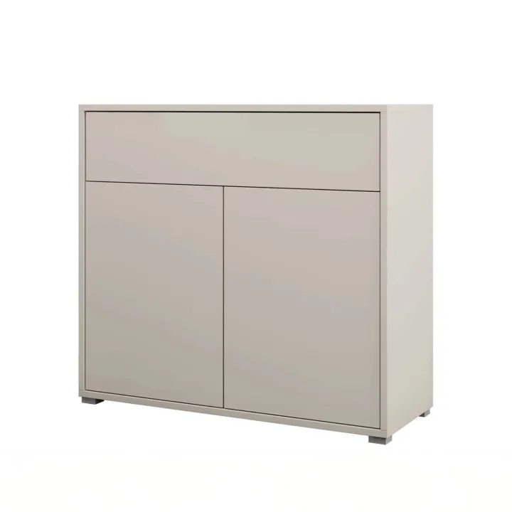 Credenza 100x93h cm 1 cassetto 2 ante moderna beige cashmere Eindhoven