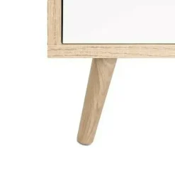 Credenza 180x75h cm soggiorno rovere grigio bianco petrolio Dominic