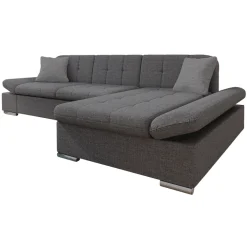 Divano con angolo a destra 4 posti 278x161cm grigio Artemio