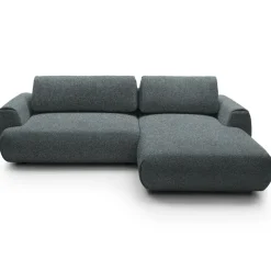 Divano letto angolare destra 3 posti 270x167cm tessuto antracite Cloudify