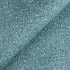 Divano letto angolare destra 3 posti 260x180cm tessuto bouclè azzurro Repose