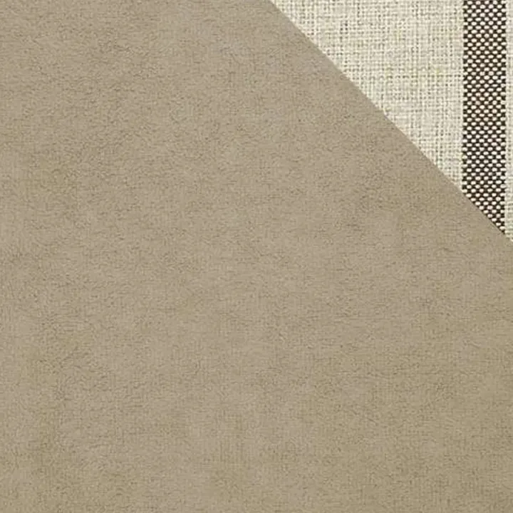 Divano letto angolare destra 5 posti 345x202cm tessuto beige Sloffy