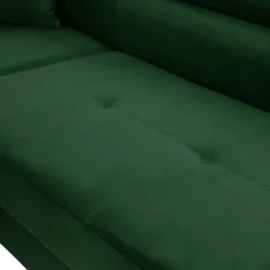 Divano letto angolare destra imbottito 274x203cm verde Bormio