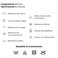 Divano letto angolare destra 3 posti 260x180cm tessuto bouclè grigio Repose