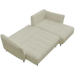 Divano letto angolare destro 3 posti 276x158cm tessuto tortora Angle