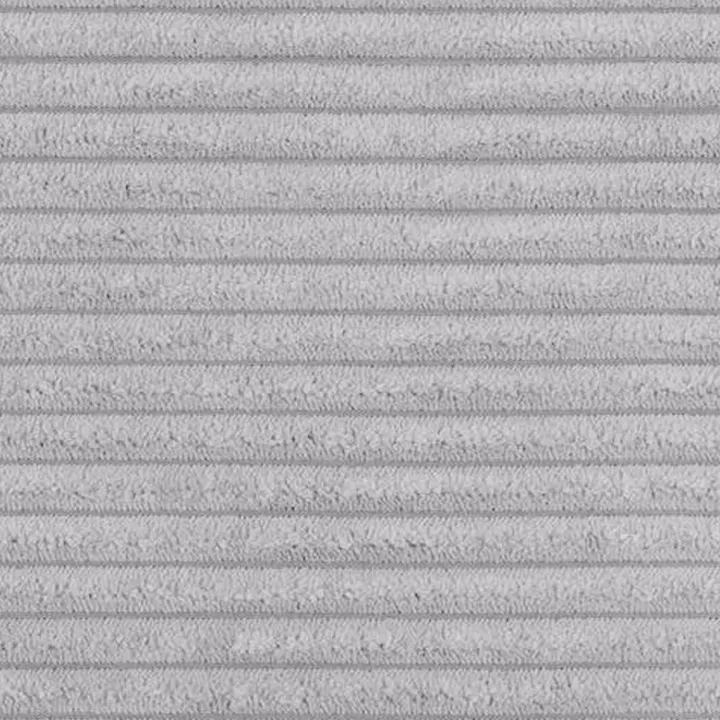 Divano letto angolare 5 posti 304cm con contenitore velluto a coste grigio Assunta