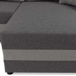 Divano letto angolare 3 posti 237x139cm reversibile grigio Ponza