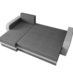 Divano letto angolare 3 posti 237x139cm reversibile grigio Ponza