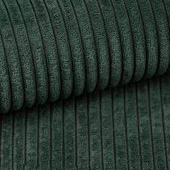 Divano letto angolare reversibile 260x160cm velluto a coste verde scuro Scintilla