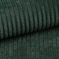 Divano letto angolare reversibile 238x142cm velluto a coste con libreria a sinistra verde scuro Mistery