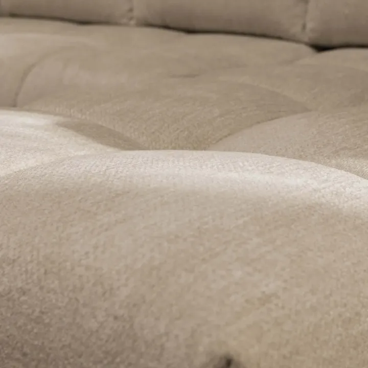 Divano letto angolare reversibile 3 posti 267x185cm box contenitore beige sabbia Sottovoce