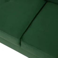 Divano letto angolare sinistra imbottito 274x203cm verde Bormio