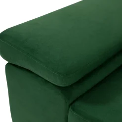 Divano letto angolare sinistra imbottito 274x203cm verde Bormio