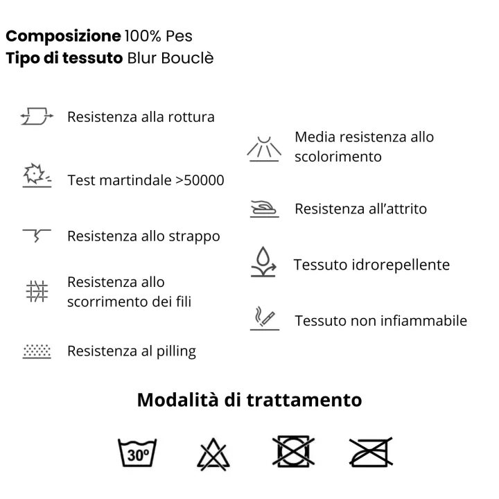Divano letto angolare sinistra 3 posti 260x180cm tessuto bouclè antracite Repose