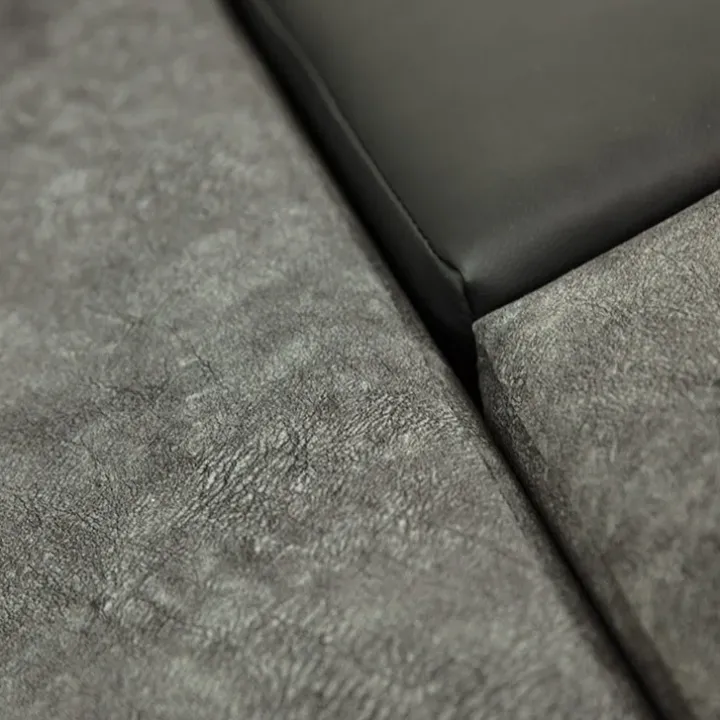 Divano letto matrimoniale angolare reversibile 3 posti 274cm grigio nero Apollina