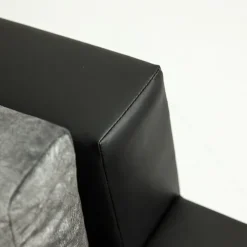 Divano letto matrimoniale angolare reversibile 3 posti 274cm grigio nero Apollina