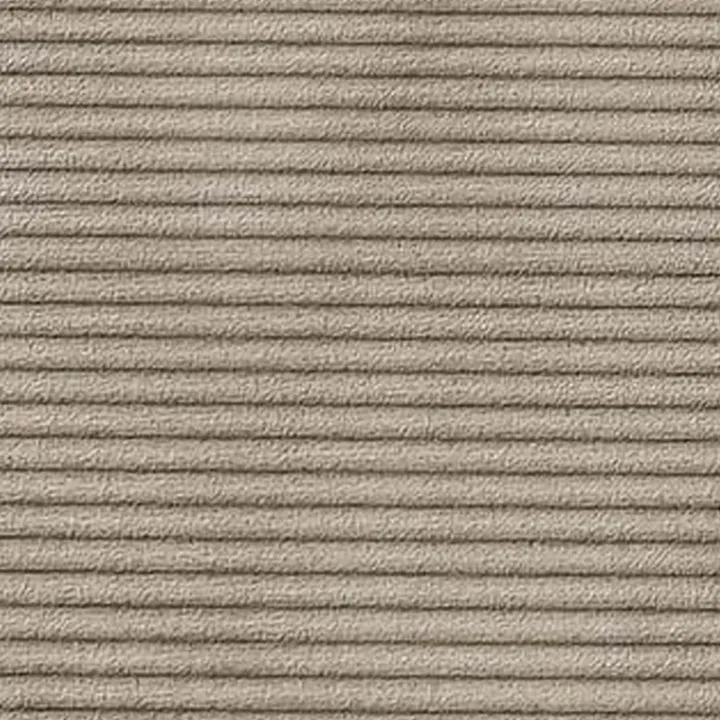 Divano letto matrimoniale 3 posti 248x90cm velluto a coste tortora Slurp