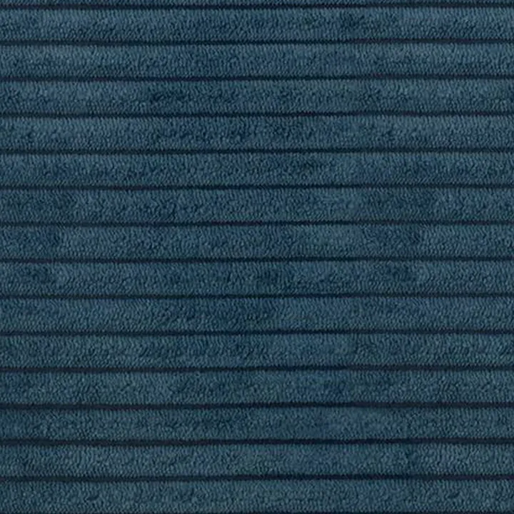 Divano letto matrimoniale 3 posti 248x90cm velluto a coste blu Slurp