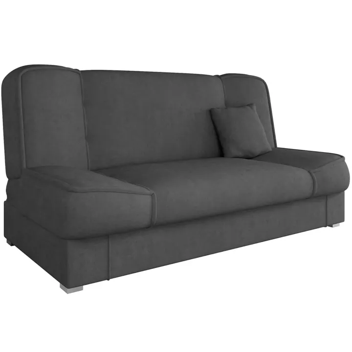 Divano letto 2 posti 182cm pieghevole senza braccioli grigio scuro Rollo