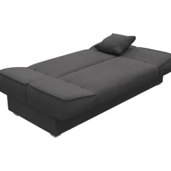 Divano letto 2 posti 182cm pieghevole senza braccioli grigio scuro Rollo