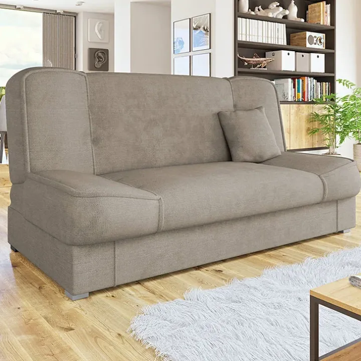 Divano letto 2 posti 182cm pieghevole senza braccioli beige Rollo