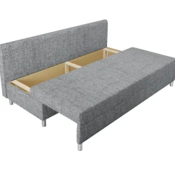 Divano letto 3 posti 192cm pieghevole matrimoniale grigio chiaro Titus