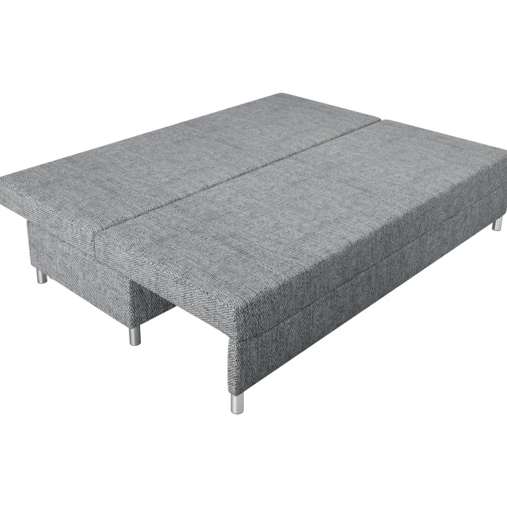 Divano letto 3 posti 192cm pieghevole matrimoniale grigio chiaro Titus