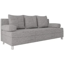 Divano letto 3 posti 192cm pieghevole matrimoniale grigio chiaro Titus