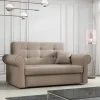 Divano letto 2 posti imbottito in tessuto matrimoniale 148cm beige Jamar