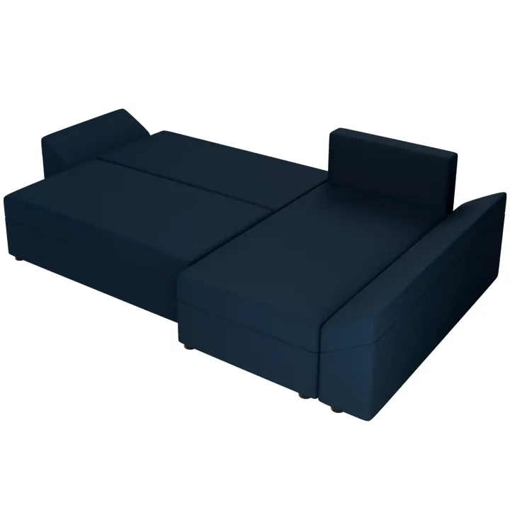 Divano letto 3 posti reversibile 240x140cm matrimoniale angolare blu Appia