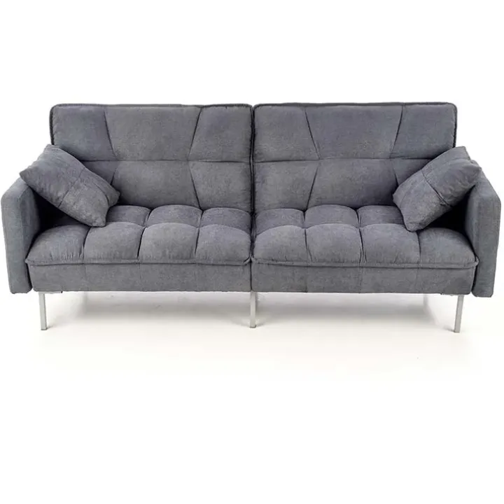 Divano letto 2 posti 193x58cm grigio acciaio Cassandra