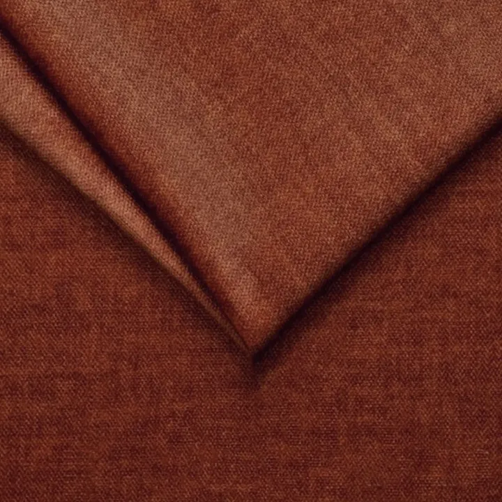 Divano letto regolabile angolare destra 5 posti 280x214cm tessuto arancio corallo Snuggity