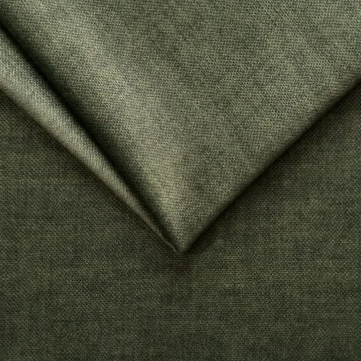 Divano letto regolabile angolare destra 5 posti 280x214cm tessuto verde Snuggity