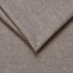 Divano letto regolabile angolare destro 5 posti 353x214cm tessuto tortora scuro Calmora