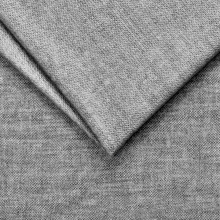 Divano letto regolabile angolare destra 4 posti 288x182cm tessuto grigio chiaro Loungey