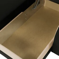 Divano letto reversibile 3 posti moderno 238cm nero écru Flow