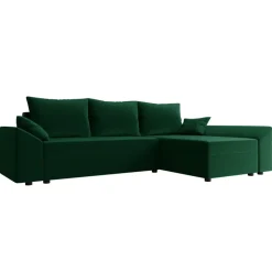 Divano letto reversibile 3 posti 240x140cm matrimoniale angolare verde Appia