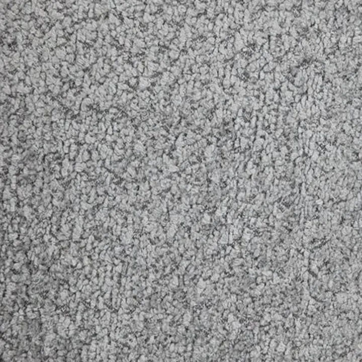 Letto alla francese 140x200cm con rete contenitore imbottito tessuto bouclé grigio Aluna