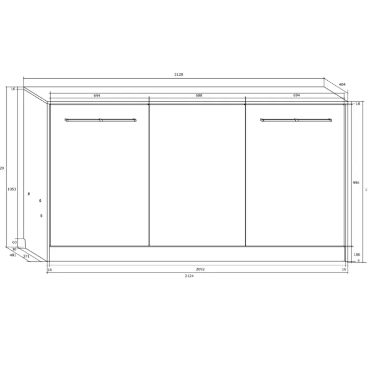 Letto a scomparsa orizzontale 90x200cm singolo bianco pino grigio grafite Alvin Gihome®