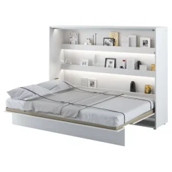 Letto a scomparsa orizzontale 160x200 cm matrimoniale bianco Camelio