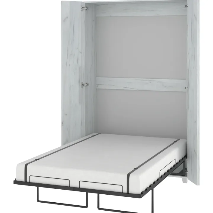 Letto a scomparsa verticale 120x200cm piazza e mezza bianco pino Calvin Gihome®