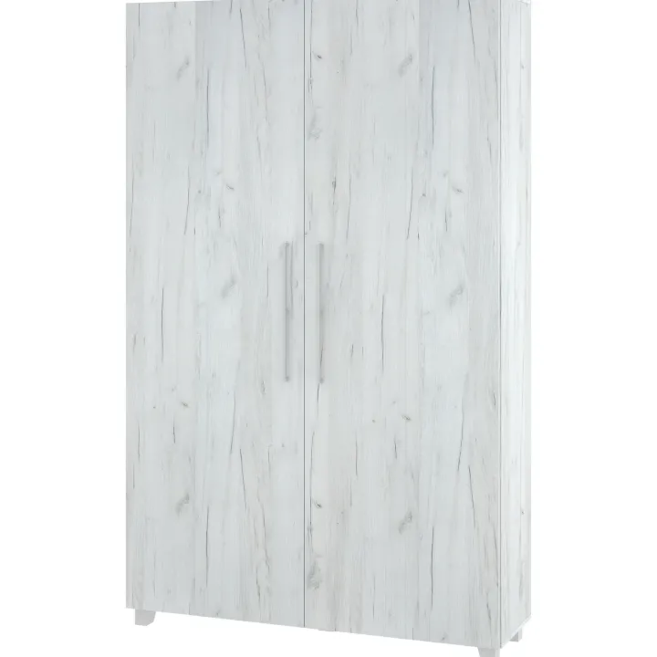 Letto a scomparsa verticale 120x200cm piazza e mezza bianco pino Calvin Gihome®