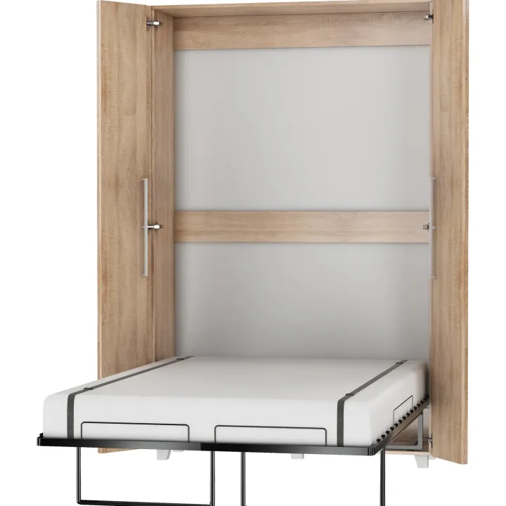Letto a scomparsa verticale 120x200cm piazza e mezza rovere sonoma Calvin Gihome®