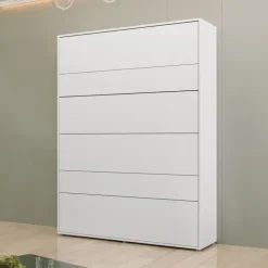 Letto a scomparsa verticale 160x200 cm matrimoniale bianco Camelio