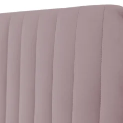 Letto contenitore alla francese 140x200cm imbottito velluto rosa Poffi