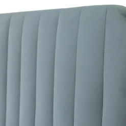 Letto contenitore alla francese 140x200cm imbottito velluto grigio scuro Poffi