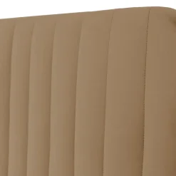 Letto contenitore alla francese 140x200cm imbottito velluto tortora Poffi
